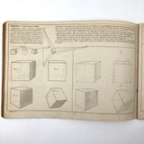 Antique Prang's Model and Object Drawing Lesson's Sketchbook, Largely Completed