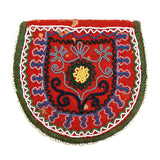 C. 1850s Native American Finely Beaded Wool Pouch, Seneca or Wabanaki