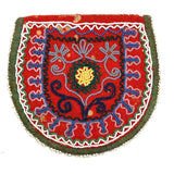 C. 1850s Native American Finely Beaded Wool Pouch, Seneca or Wabanaki