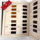 E.I DuPont Chrome Colors for Men's Wear, 90 Color Samples on Pulled Wool, c. 1930s-40s