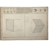 Antique Prang's Model and Object Drawing Lesson's Sketchbook, Largely Completed
