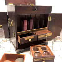Early 1800s John Moore, Chemist to the King, Double Sided British Apothecary Chest