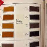 E.I DuPont Chrome Colors for Men's Wear, 90 Color Samples on Pulled Wool, c. 1930s-40s