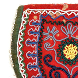C. 1850s Native American Finely Beaded Wool Pouch, Seneca or Wabanaki