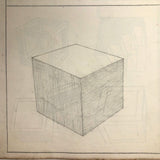 Antique Prang's Model and Object Drawing Lesson's Sketchbook, Largely Completed