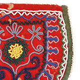 C. 1850s Native American Finely Beaded Wool Pouch, Seneca or Wabanaki