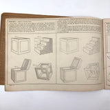 Antique Prang's Model and Object Drawing Lesson's Sketchbook, Largely Completed
