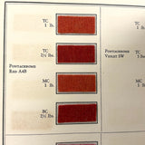 E.I DuPont Chrome Colors for Men's Wear, 90 Color Samples on Pulled Wool, c. 1930s-40s