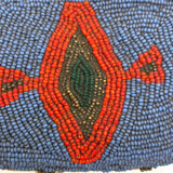 Gorgeous Antique Native American Beaded Hide Purse with Sinew Stitching, Presumed Plateau