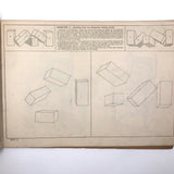 Antique Prang's Model and Object Drawing Lesson's Sketchbook, Largely Completed