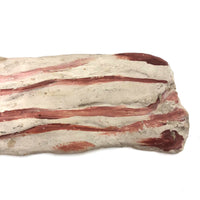 Plaster Slab of Bacon! Hand-painted Vintage Butcher's Display Piece