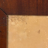 Three Cats with Blue String, c. 1870s Theorem Watercolor in Period Frame