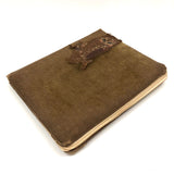 Sweet Old Velvet Covered (Mostly Blank) Autograph Notebook with Owl