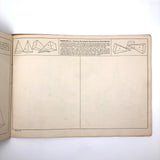 Antique Prang's Model and Object Drawing Lesson's Sketchbook, Largely Completed