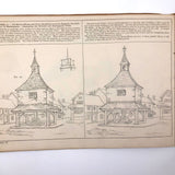 Antique Prang's Model and Object Drawing Lesson's Sketchbook, Largely Completed