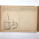 Antique Prang's Model and Object Drawing Lesson's Sketchbook, Largely Completed
