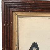 Fantastic Antique Folk Art Costumes Watercolor on Laid