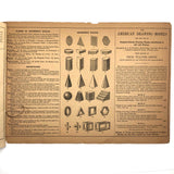 Antique Prang's Model and Object Drawing Lesson's Sketchbook, Largely Completed