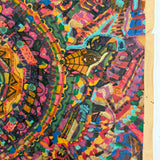 Rita's Awesome early 1970s Psychedelic Marker and Gold Pen Drawing