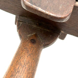 Lovely 19th Century Walnut Whimsy Rattle with Asymetrical Handle