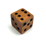 One Very Wonky Hand-carved Die with Inked Dots