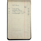 Caroline's 1923-24 Account Book with Excellent Lists of Income and Expenses