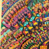 Rita's Awesome early 1970s Psychedelic Marker and Gold Pen Drawing