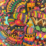 Rita's Awesome early 1970s Psychedelic Marker and Gold Pen Drawing