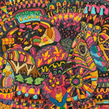 Rita's Awesome early 1970s Psychedelic Marker and Gold Pen Drawing