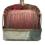 C. 1930s-40s Dustpan + Nails Make Do Cranberry Rake, Found in Maine