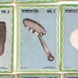 Sportettes! Fun Graphics, Very Scarce c. 1920s British "Ice Breaker" Card Game