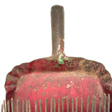 C. 1930s-40s Dustpan + Nails Make Do Cranberry Rake, Found in Maine