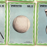 Sportettes! Fun Graphics, Very Scarce c. 1920s British "Ice Breaker" Card Game