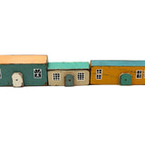 Super Sweet Set of Handmade Wooden Houses c. 1940s