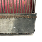 C. 1930s-40s Dustpan + Nails Make Do Cranberry Rake, Found in Maine