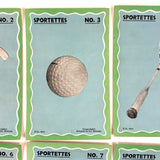 Sportettes! Fun Graphics, Very Scarce c. 1920s British "Ice Breaker" Card Game