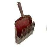 C. 1930s-40s Dustpan + Nails Make Do Cranberry Rake, Found in Maine