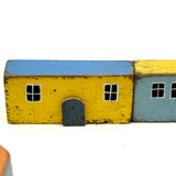 Super Sweet Set of Handmade Wooden Houses c. 1940s
