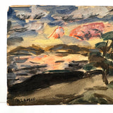 Adelaide Lawson Wood Expressionistic Landscape, Oil on Artist Board, Signed