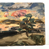 Adelaide Lawson Wood Expressionistic Landscape, Oil on Artist Board, Signed
