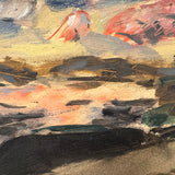 Adelaide Lawson Wood Expressionistic Landscape, Oil on Artist Board, Signed