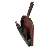 C. 1930s-40s Dustpan + Nails Make Do Cranberry Rake, Found in Maine