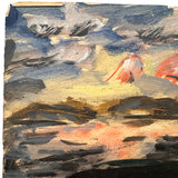Adelaide Lawson Wood Expressionistic Landscape, Oil on Artist Board, Signed
