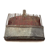 C. 1930s-40s Dustpan + Nails Make Do Cranberry Rake, Found in Maine
