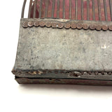 C. 1930s-40s Dustpan + Nails Make Do Cranberry Rake, Found in Maine