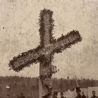 Peace on Earth, Atmospheric c. 1890s American Soldiers at Camp Cabinet Card, Lebanon, PA