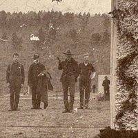 Peace on Earth, Atmospheric c. 1890s American Soldiers at Camp Cabinet Card, Lebanon, PA