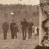 Peace on Earth, Atmospheric c. 1890s American Soldiers at Camp Cabinet Card, Lebanon, PA
