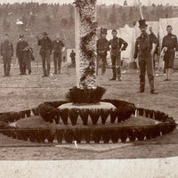 Peace on Earth, Atmospheric c. 1890s American Soldiers at Camp Cabinet Card, Lebanon, PA