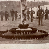 Peace on Earth, Atmospheric c. 1890s American Soldiers at Camp Cabinet Card, Lebanon, PA